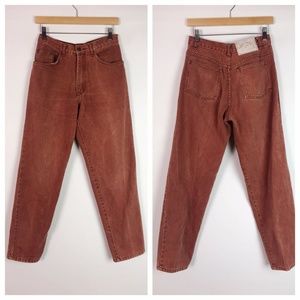 VTG Brian Brothers Rust High Waisted Mom Jeans 30